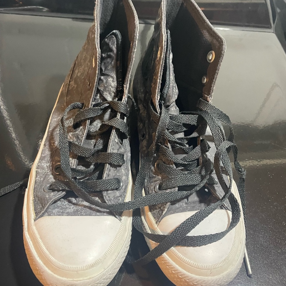 Converse Distressed Gray High-Tops